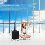 Flight Knight Carry On Cabin Suitcase easyJet Underseat Approved 2 Wheels Lightweight Bag Ideal for Airline Travel 45x36x20cm