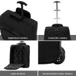 Flight Knight Carry On Cabin Suitcase easyJet Underseat Approved 2 Wheels Lightweight Bag Ideal for Airline Travel 45x36x20cm