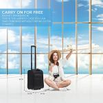 Flight Knight 45x36x20cm easyJet Underseat Carry On Non Priority Approved Hand Luggage Case - 2 Wheels - Ultra Lightweight Durable Soft Case Textile Cabin Suitcase