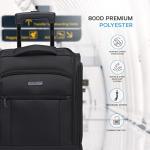 Flight Knight 45x36x20cm easyJet Underseat Carry On Non Priority Approved Hand Luggage Case - 2 Wheels - Ultra Lightweight Durable Soft Case Textile Cabin Suitcase