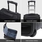 Flight Knight 45x36x20cm easyJet Underseat Carry On Non Priority Approved Hand Luggage Case - 2 Wheels - Ultra Lightweight Durable Soft Case Textile Cabin Suitcase
