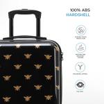 Flight Knight Carry On Suitcase - 8 Wheel TSA Lock USB Port - Anti Crack Case Hard Luggage Approved for easyJet, Jet2, BA