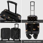 Flight Knight Carry On Suitcase - 8 Wheel TSA Lock USB Port - Anti Crack Case Hard Luggage Approved for easyJet, Jet2, BA