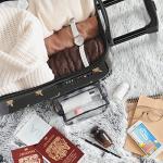 Flight Knight Carry On Suitcase - 8 Wheel TSA Lock USB Port - Anti Crack Case Hard Luggage Approved for easyJet, Jet2, BA