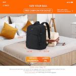 Flight Knight 45x36x20cm easyJet Free Carry On Backpack - Large 30 Liter Bag For Underseat Travelling USB Port Padded Comfortable Backpack - Carry On Luggage For easyJet, Ryanair, BA, Jet2 & More!