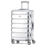Flight Knight Premium Travel Suitcase - 8 Spinner Wheels - Built-in TSA Lock Lightweight Aluminium Frame, ABS Hard Shell Carry on Check in Luggage Highly Durable - Approved for Over 100 Airlines