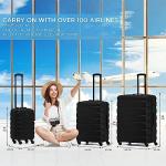 Flight Knight Lightweight 4 Wheel ABS Hard Case Extra Large Suitcase Approved for Over 100 Airlines Including easyJet, British Airways, Ryanair, Jet2, Emirates & Many More - Check-in Large Size 29"