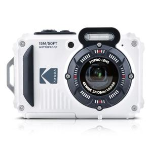 KODAK Pixpro WPZ2 - Compact Digital Camera 16M Pixels, Waterproof to 15m, Shockproof, Video 720p, LCD Screen 2.7 - Li-ion Battery, White
