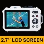 KODAK Pixpro WPZ2 - Compact Digital Camera 16M Pixels, Waterproof to 15m, Shockproof, Video 720p, LCD Screen 2.7 - Li-ion Battery, White