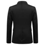 Allthemen Mens 2 Piece Suit Slim Fit Dinner Wedding Tuxedo Suits Classic Business Jacket Trousers Black M