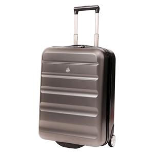 Aerolite 55x40x20cm Ryanair Priority Max 40L Lightweight Hard Shell Carry On Hand Cabin Luggage Travel Suitcase 55x40x20 with 2 Wheels & TSA Approved Lock (Charcoal Grey)