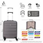 Aerolite 55x40x20cm Ryanair Priority Max 40L Lightweight Hard Shell Carry On 