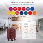 Flight Knight Lightweight 4 Wheel ABS Hard Case Suitcase Cabin Carry On Hand Luggage Approved for Over 100 Airlines Including British Airways, easyJet & Maximum Size for Ryanair 40x20x25cm