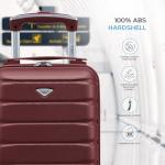 Flight Knight Lightweight 4 Wheel ABS Hard Case Suitcase Cabin Carry On Hand Luggage Approved for Over 100 Airlines Including British Airways, easyJet & Maximum Size for Ryanair 40x20x25cm