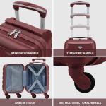 Flight Knight Lightweight 4 Wheel ABS Hard Case Suitcase Cabin Carry On Hand Luggage Approved for Over 100 Airlines Including British Airways, easyJet & Maximum Size for Ryanair 40x20x25cm