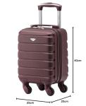 Flight Knight Lightweight 4 Wheel ABS Hard Case Suitcase Cabin Carry On Hand Luggage Approved for Over 100 Airlines Including British Airways, easyJet & Maximum Size for Ryanair 40x20x25cm