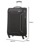 American Tourister Holiday Heat - Spinner Suitcase, 79.5 cm, 108 L, Black (Black)