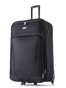 FLYMAX 26" Medium Suitcase Lightweight Luggage Expandable Hold Check in Travel Bag on Wheels Black 69L