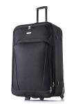 FLYMAX 26" Medium Suitcase Lightweight Luggage Expandable Hold Check in Travel Bag on Wheels Black 69L