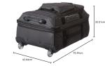 OGIO Terminal Strong and Durable, Reinforced Back Panel Wheeled Travel Bag Suitcase, 74 cm-95 Litre, Black Pindot
