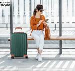 CALDARIUS Suitcase Medium Size Lightweight Hardshell Luggage | 4 Dual Spinner Wheels | Trolley Suitcase | Medium 24" Hold Check in Luggage |3 Digit Combination Lock (Dark Green, Medium 24'')