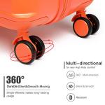 British Traveller Medium Size Suitcase Durable PC Hard Shell Luggage Suitcase 