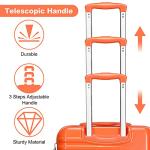 British Traveller Medium Size Suitcase Durable PC Hard Shell Luggage Suitcase 
