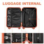 British Traveller Medium Size Suitcase Durable PC Hard Shell Luggage Suitcase 