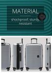 HAUPTSTADTKOFFER Mitte - Large Hard-Shell Suitcase, TSA, 4 Wheels, Check-In Luggage with 8 cm Volume Expansion, 77cm, 130 liters, Matt silver
