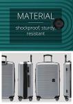 HAUPTSTADTKOFFER Mitte - Large Hard-Shell Suitcase, TSA, 4 Wheels, Check-In Luggage with 8 cm Volume Expansion, 77cm, 130 liters, Matt silver