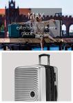 HAUPTSTADTKOFFER Mitte - Large Hard-Shell Suitcase, TSA, 4 Wheels, Check-In Luggage with 8 cm Volume Expansion, 77cm, 130 liters, Matt silver