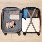 Amazon Basics Hardside Luggage ABS Hard-Shell Spinner/Suitcase with 4 Wheels, 68 cm, Navy Blue