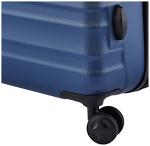 Amazon Basics Hardside Luggage ABS Hard-Shell Spinner/Suitcase with 4 Wheels, 68 cm, Navy Blue