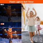 Ishare Waterproof Digital Camera with a Battery and 32GB Micro Card,30MP Small Underwater Cameras with PC Webcam and Picture Editing Function,Children Video Camera for Kids/Adult/Elderly/Beginners(Orange)