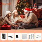 Ishare Waterproof Digital Camera with a Battery and 32GB Micro Card,30MP Small Underwater Cameras with PC Webcam and Picture Editing Function,Children Video Camera for Kids/Adult/Elderly/Beginners(Orange)