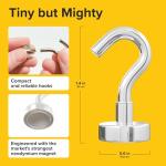 X-Bet Magnet Neodymium Magnet Hooks - Heavy Duty Strong Magnetic Hooks for Cruise, Fridge, Wall, Kitchen, and Garage