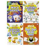Abeec Activity Books for Children - 4 A4 Books Containing: Word Search, Dot to Dot and Colouring Books for Children. Kids Travel Activity Packs for Kids