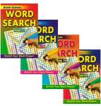 WF Graham Set of 4 A5 Brain Games Word Search Books