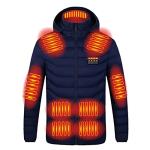 Warming Heated Jacket with Heating Gloves, USB Electric Heated Body Jackets for Men Women