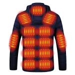 Warming Heated Jacket with Heating Gloves, USB Electric Heated Body Jackets for Men Women