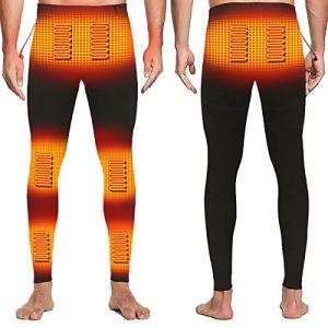 KnikGlass USB Electric Heated Leggings Trousers, Heating Trousers Men Women Winter Intelligent Heating Trousers USB Charged for Outdoor Travel Camping Hiking
