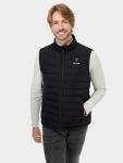 ORORO Men's Heated Down Gilet with Power Bank, Lightweight Heated Vest with 800 Fill Power Down (Charger Not Included) (Neutral Black,L)