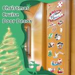 Qyeahkj 26pcs Merry Christmas Magnetic Decorations for Cruise Door Car Ship Cruisemas Holiday Carnival Magnet for Holiday Fridge Refrigerator Anniversary Cruise Party Supplies Favors