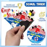 Lionable 16PCS Cruise Door Magnet Decorations, Reflective Captain Mouse Cruise Door Decor Cute Summer Life Mouse Cruise Magnetic Stickers Decal for Cars Refrigerator Carnival Cruise Ship Birthday Holiday Party