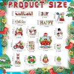 Zhouboutb 16 Pcs Christmas Garage Cruise Door Magnets Stickers Fridge Refrigerator, Xmas Magnet Car Door Fridge Magnetic Decor for Christmas Party Kitchen Locker Holiday Joy Decor