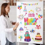 Xuhal 23 Pcs Happy Birthday Ocean Cruise Door Magnets Decorations Funny Cruise Ship Door Magnets Reusable Summer Refrigerator Magnets for Cabin Door.