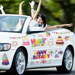 Xuhal 23 Pcs Happy Birthday Ocean Cruise Door Magnets Decorations Funny Cruise Ship Door Magnets Reusable Summer Refrigerator Magnets for Cabin Door.