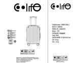 COOLIFE Suitcase Trolley Carry on Hand Cabin Luggage Hard Shell Suitcase Lightweight ABS Material with TSA Lock Telescopic Handle and 4 Dual Spinner Wheels (White, 20 Inch)