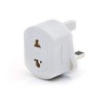 Q4U Travel Adapter Plug EU TO UK, White Plug For Shaver/Toothbrush