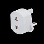 Q4U Travel Adapter Plug EU TO UK, White Plug For Shaver/Toothbrush